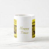Happy Horses Golden Seaside Custom Kaffeetasse (Mittel)