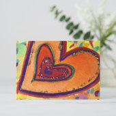 Happy Hört Custom Kleine Einladungen oder Einladun (Stehend Vorderseite)