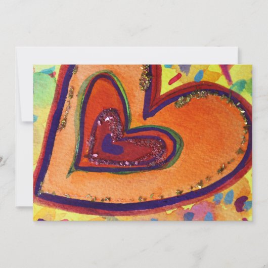 Happy Hört individuelle Einladungen oder Einladung (Vorderseite)