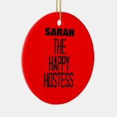 Happy Hostess Keramikornament (Rechts)