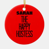 Happy Hostess Keramikornament (Vorne)