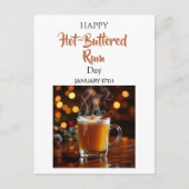 Happy Hot-Buttered Rum Day | January 17th Postkarte (Vorderseite)