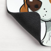 "Happy Hound" Maus Pad Mousepad (Ecke)