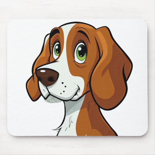 "Happy Hound" Maus Pad Mousepad (Vorne)