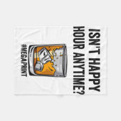 Happy Hour Anytime Mega Print Fleecedecke (Vorderseite (Horizontal))