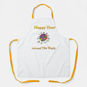 Happy Hour auf der ganzen Welt White Schürze