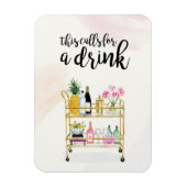 Happy Hour auf Zuhause II Magnet (Vertikal)