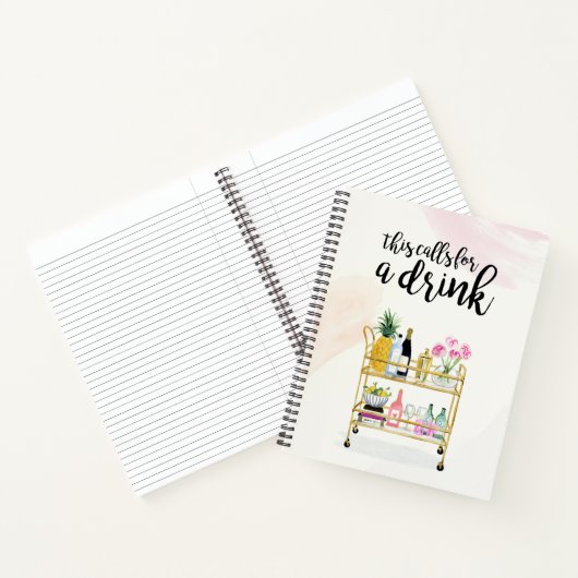 Happy Hour auf Zuhause II Notizblock (Innenseite)