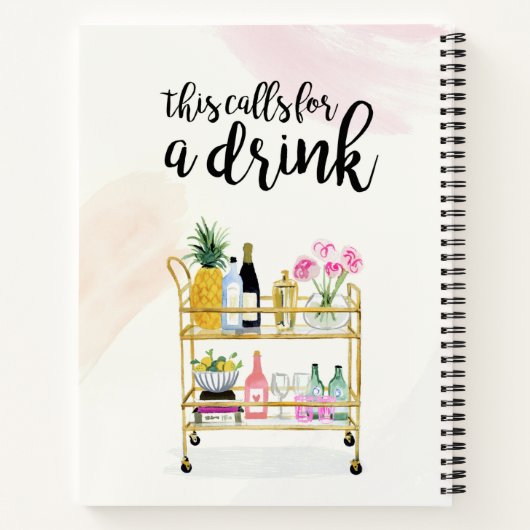 Happy Hour auf Zuhause II Notizblock (Rückseite)