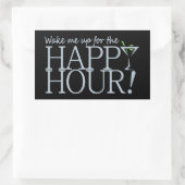 Happy Hour Aufkleber (Tasche)