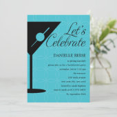 Happy Hour Bachelorette/Bridal Dusche Einladung (Stehend Vorderseite)