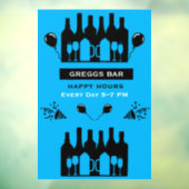 Happy Hour Bar und Pub Fensteraufkleber (Blatt 3)