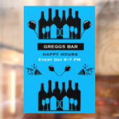 Happy Hour Bar und Pub Fensteraufkleber (Blatt 2)