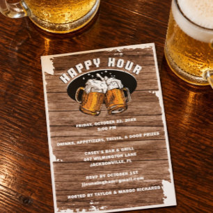 Happy Hour Beer Tasse Einladung