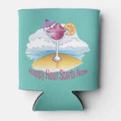 Happy Hour beginnt jetzt Dosenkühler (Vorderseite)