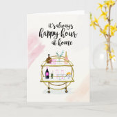 Happy Hour bei Zuhause I Karte (Gelbe Blume)