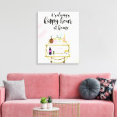 Happy Hour bei Zuhause I Leinwanddruck (Insitu (Wohnzimmer))