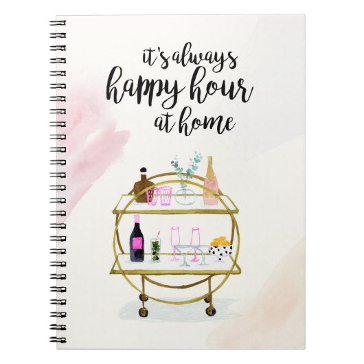 Happy Hour bei Zuhause I Notizblock (Vorderseite)