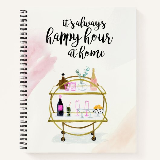 Happy Hour bei Zuhause I Notizblock (Vorderseite)