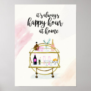 Happy Hour bei Zuhause I Poster