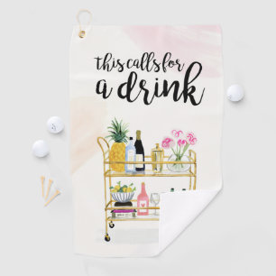 Happy Hour bei Zuhause II Golfhandtuch