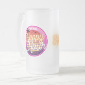 Happy-Hour-Bierglas Mattglas Bierglas (Vorderseite Links)