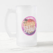 Happy-Hour-Bierglas Mattglas Bierglas (Links)