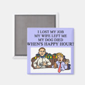 HAPPY HOUR Bierwitz Magnet (Vorderseite/Rückseite)