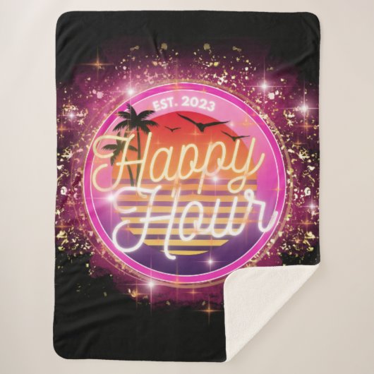 Happy Hour Blanket Sherpadecke (Vorderseite)