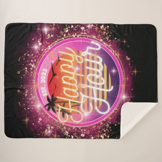 Happy Hour Blanket Sherpadecke (Vorderseite (Horizontal))