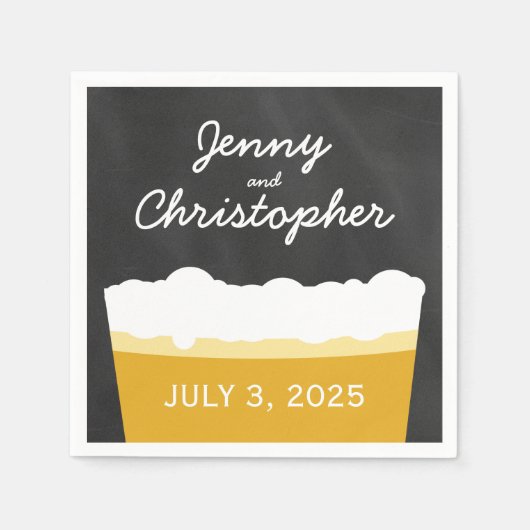 Happy Hour Brewery Bierbrauerei Party Napkins Serviette (Vorderseite)