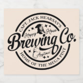 Happy Hour Brewing Co. Bierflaschenetikett (Einzelnes Label)