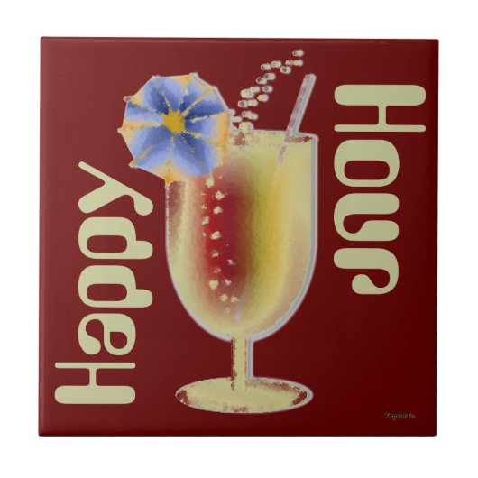 Happy Hour Cocktail Fliese (Vorderseite)
