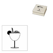 Happy Hour Cocktail mit Frucht Art Briefmarke Gummistempel (Stempel)