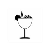 Happy Hour Cocktail mit Frucht Art Briefmarke Gummistempel (Prägung)