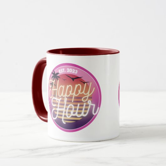 Happy Hour Coffee Tasse (Vorderseite Links)