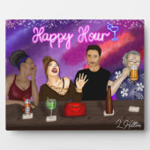 Happy Hour | Digitale Kunst Fotoplatte (Vorderseite)