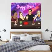 Happy Hour | Digitale Kunst Leinwanddruck (Insitu (Schlafzimmer))