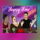 Happy Hour | Digitale Kunst Leinwanddruck