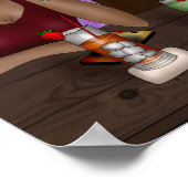 Happy Hour | Digitale Kunst Poster (Ecke)