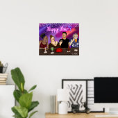 Happy Hour | Digitale Kunst Poster (Heimbüro)