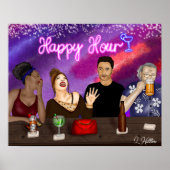 Happy Hour | Digitale Kunst Poster (Vorne)
