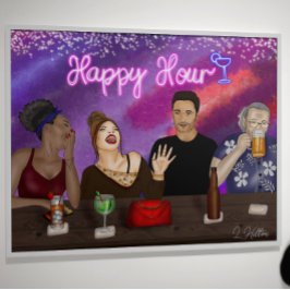 Happy Hour | Digitale Kunst Poster