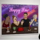 Happy Hour | Digitale Kunst Poster
