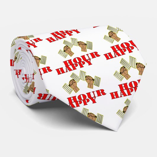 Happy Hour Dumbells Krawatte (Gerollt)