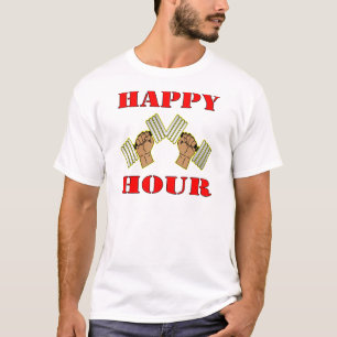 Happy Hour Dumbells T-Shirt