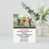 Happy Hour Eichhörnchen Einladung (Stehend Vorderseite)