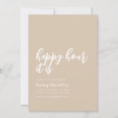 Happy Hour Es ist Cocktail Party einladen Einladung (Vorderseite)