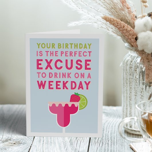Happy Hour | Funny Birthday Card Karte