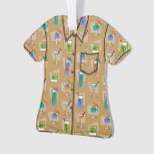 Happy Hour Hawaiian Tropical Drink Aloha Shirt Ornament (Vorderseite)